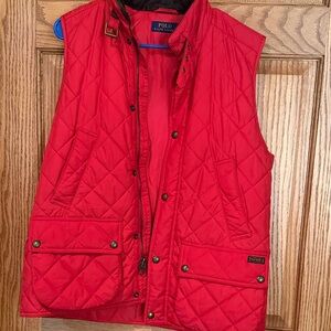 Ralph Lauren Red Quilted Vest